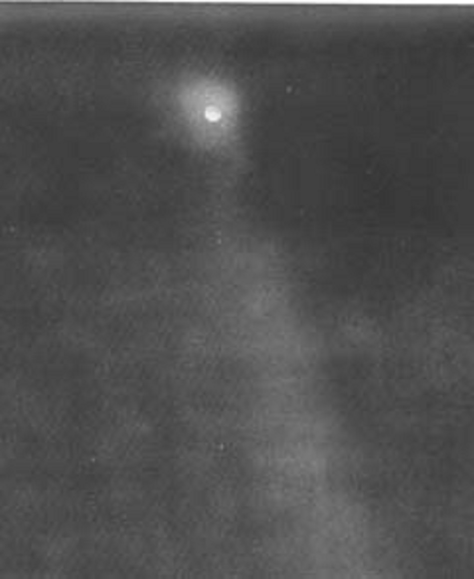 Picture of the object in the searchlight's beam