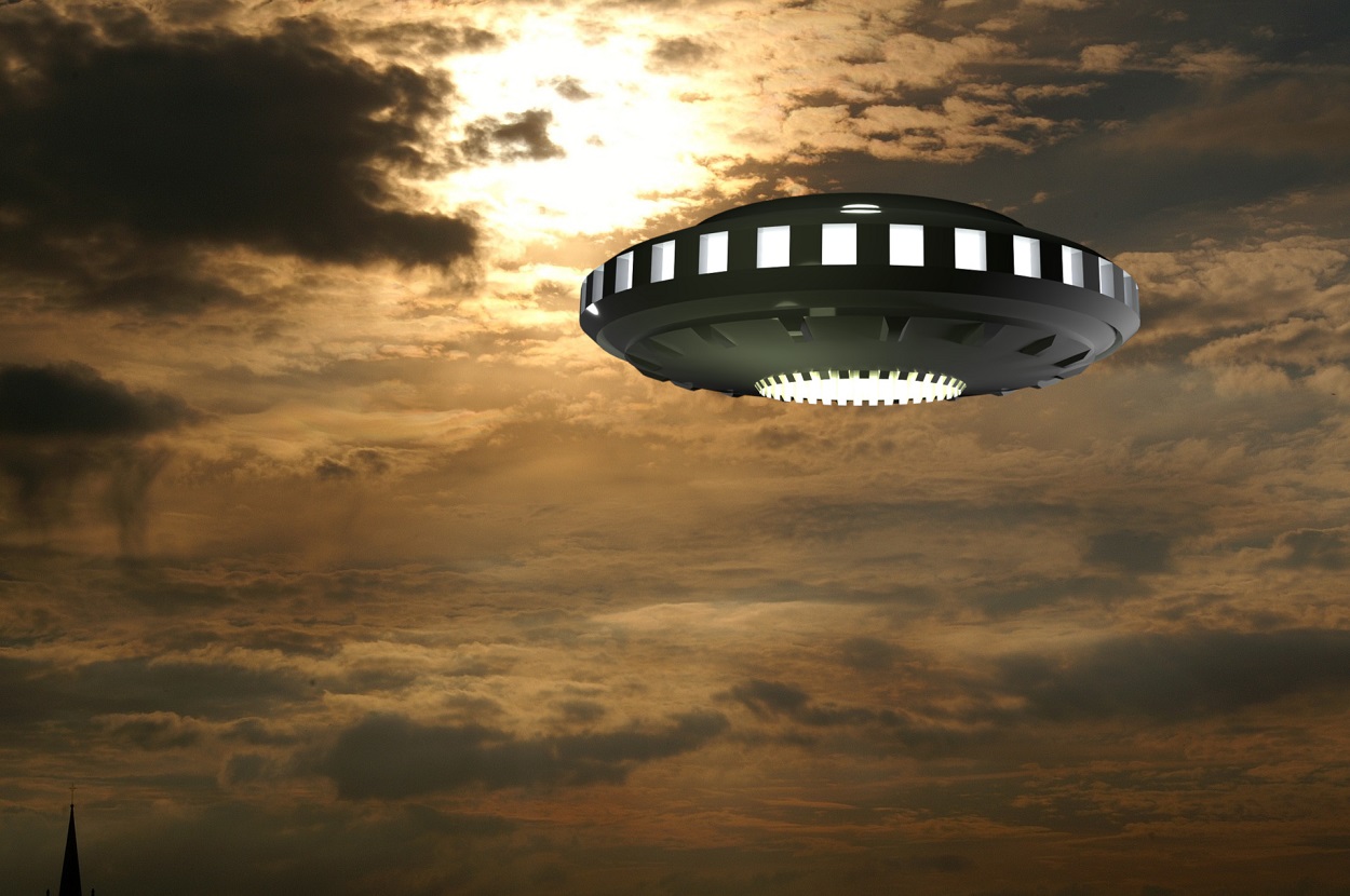 A depiction of a UFO