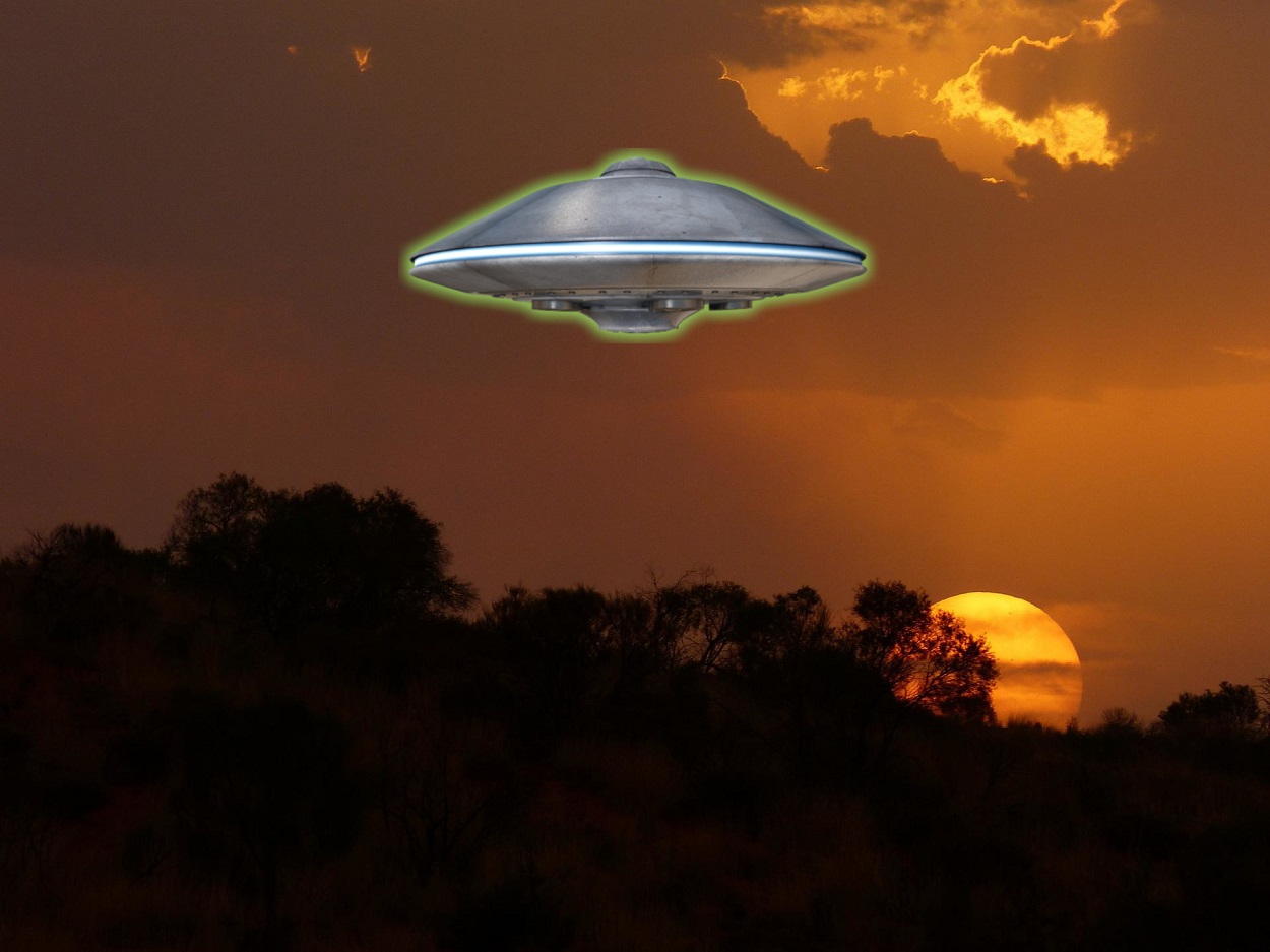 A depiction of a UFO