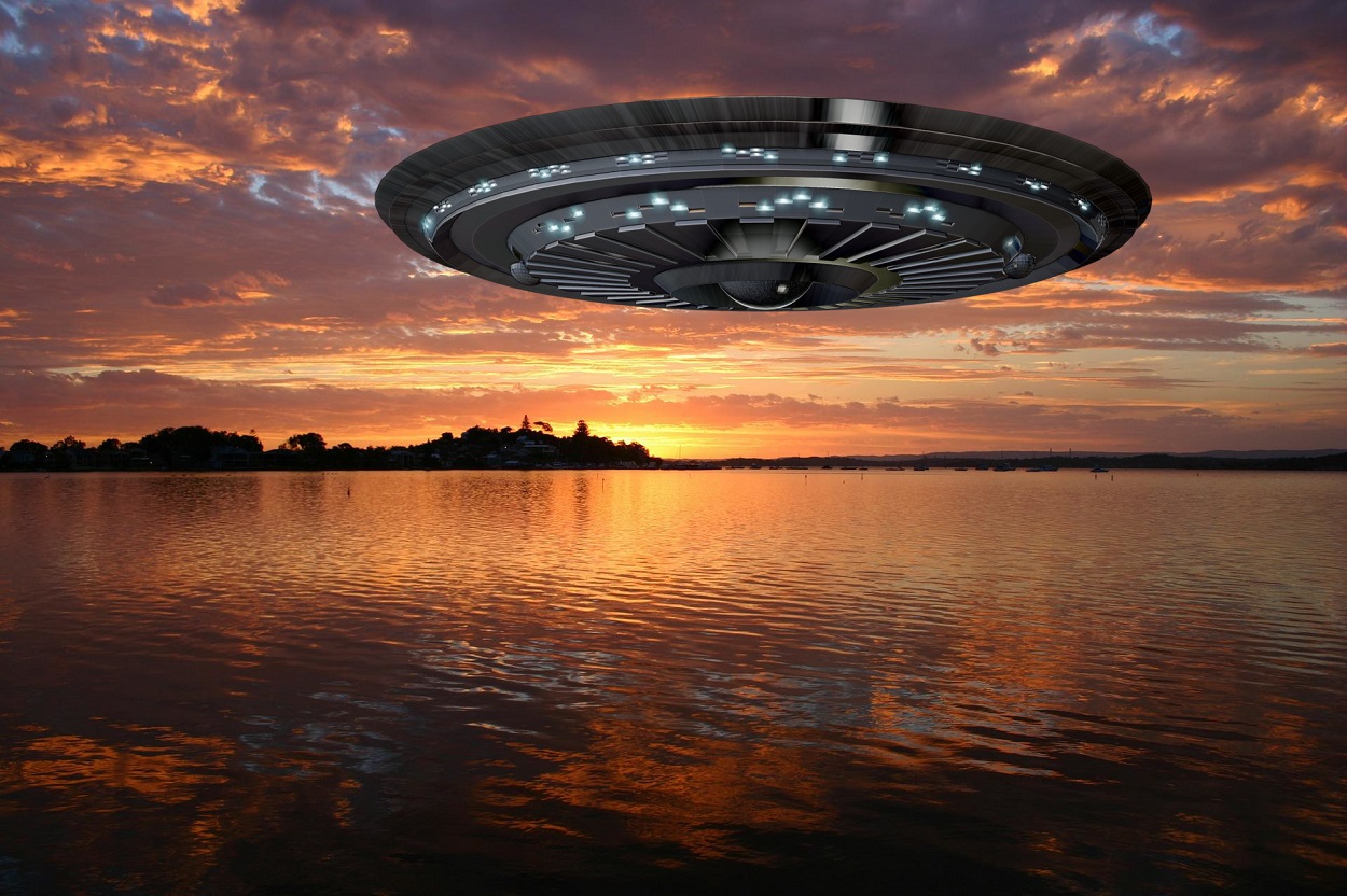 A depiction of a UFO