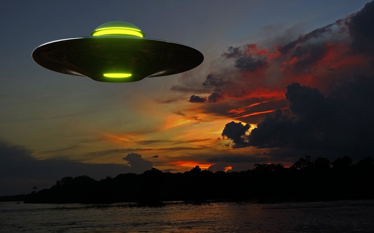 A depiction of a UFO