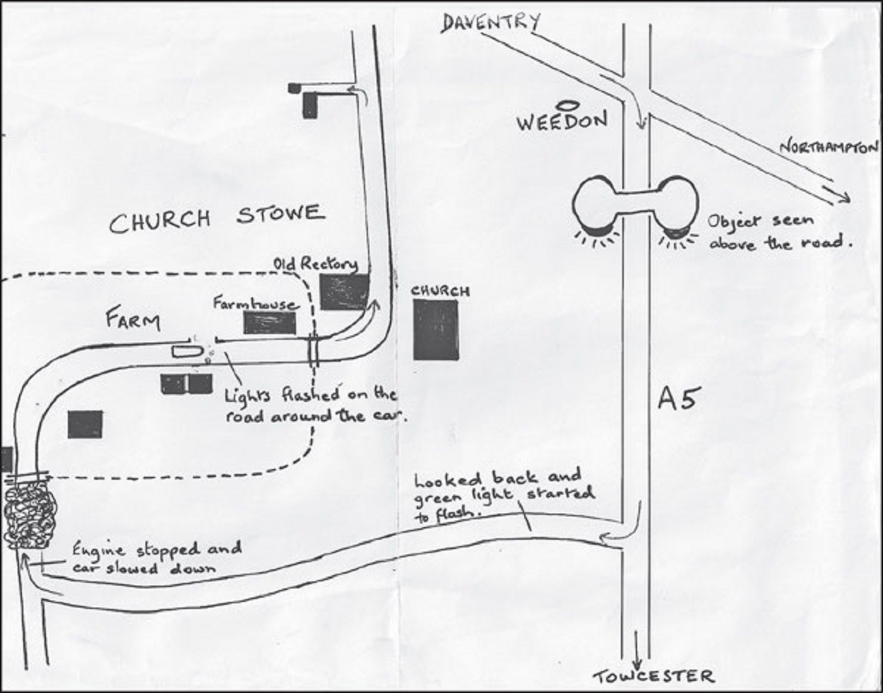 Map of the sighting location 