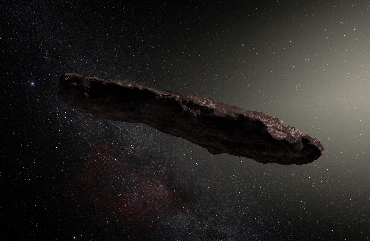 Depiction of Oumuamua