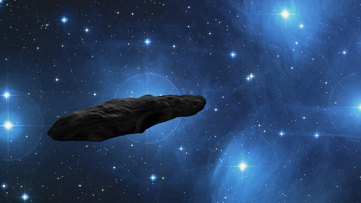 Artist's depiction of Oumuamua 