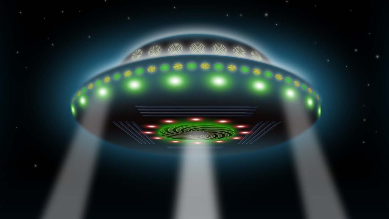 A depiction of a UFO