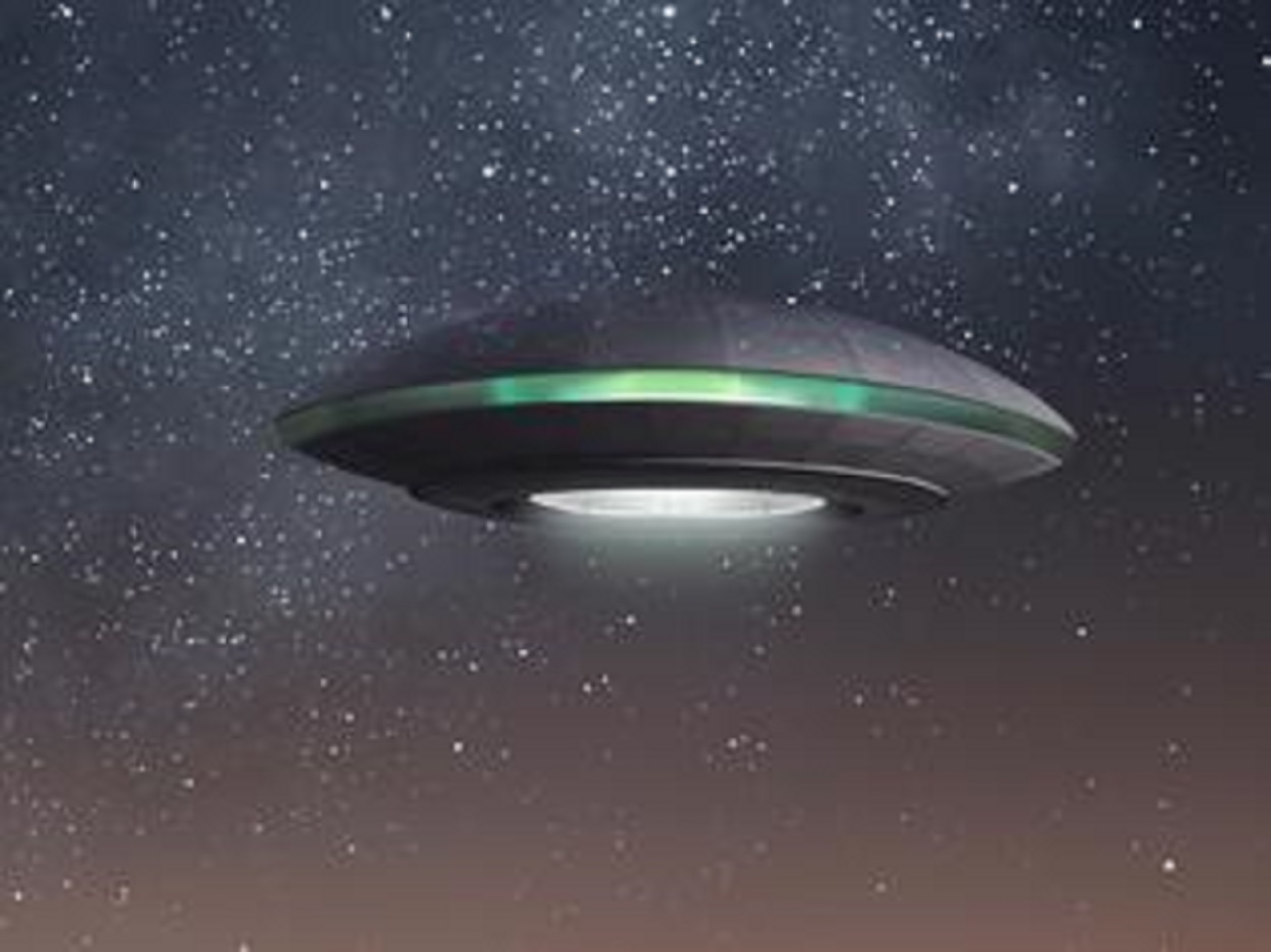 A depiction of a UFO