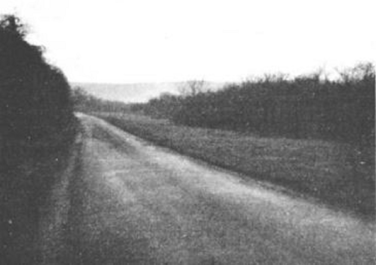 The road where the first encounter took place