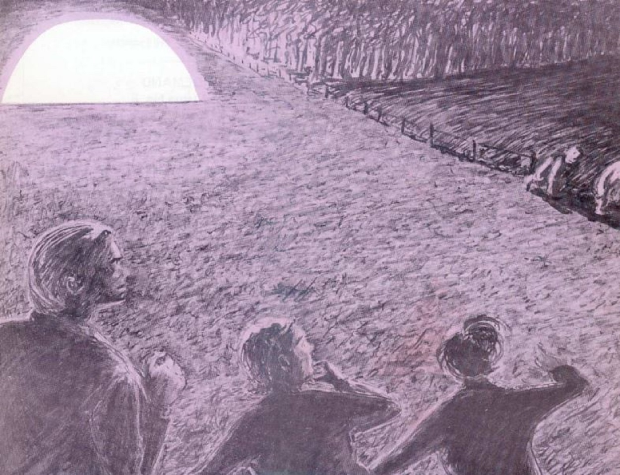 Artist's depiction of the Pulaski encounter 