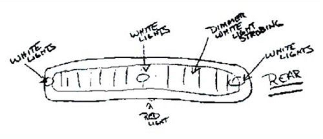 Sketch of the object Officer Stevens saw