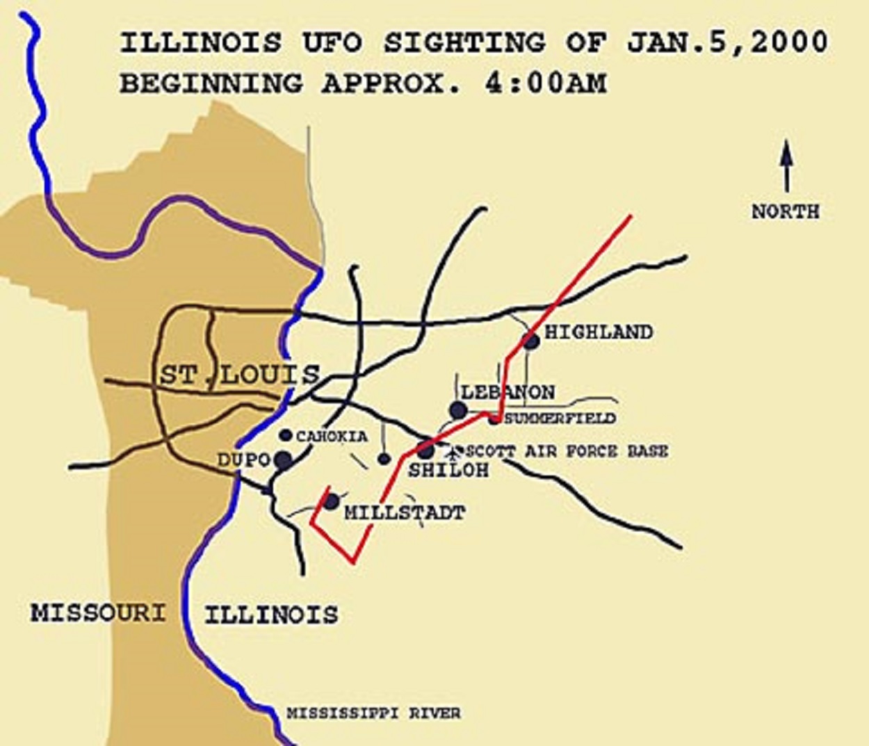 Map of the Lake Forest Region